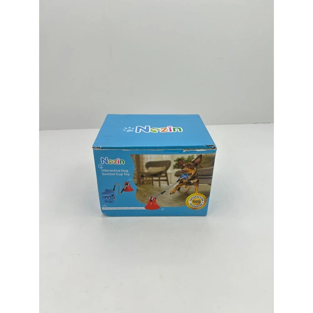 Nezin Interactive Dog Suction Cup Toy Pet Blue Red New‎